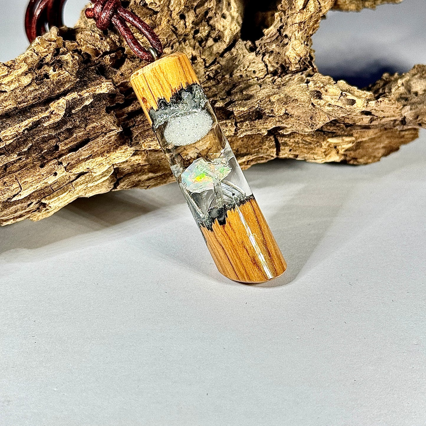 Olivenholz - Welo Opal - Saphir