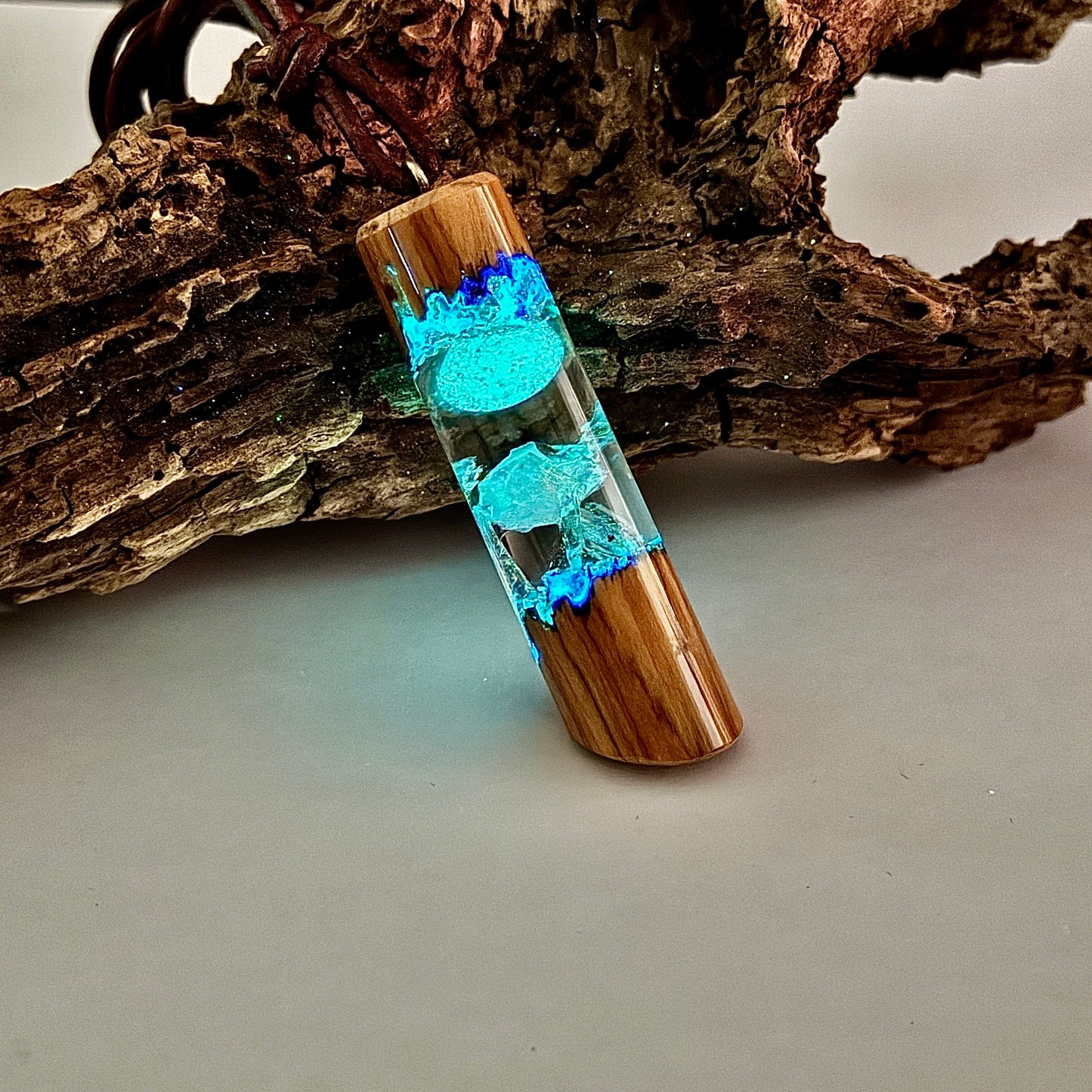 Olivenholz - Welo Opal - Saphir