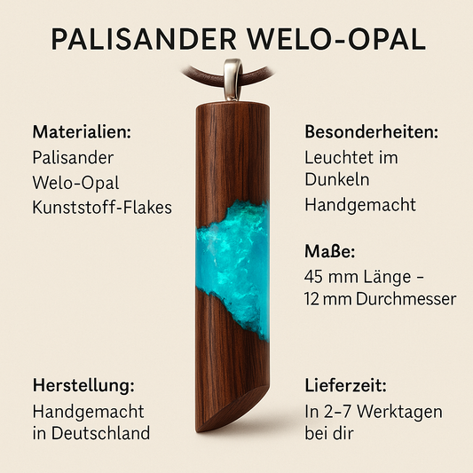 Santos Palisander - Gepl.Meerjungfrau - Welo Opal