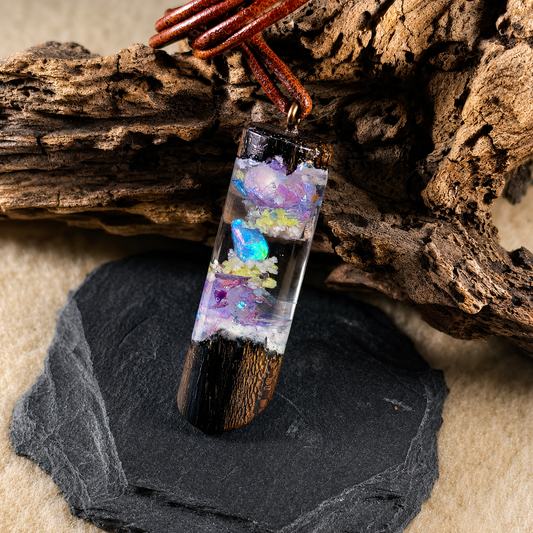 Ziricote und Purple Welo-Opal