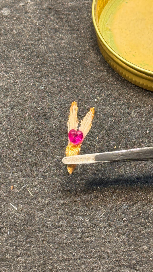 Doppelengel – Personalisierter Schmuckanhänger aus Sanders Palisander