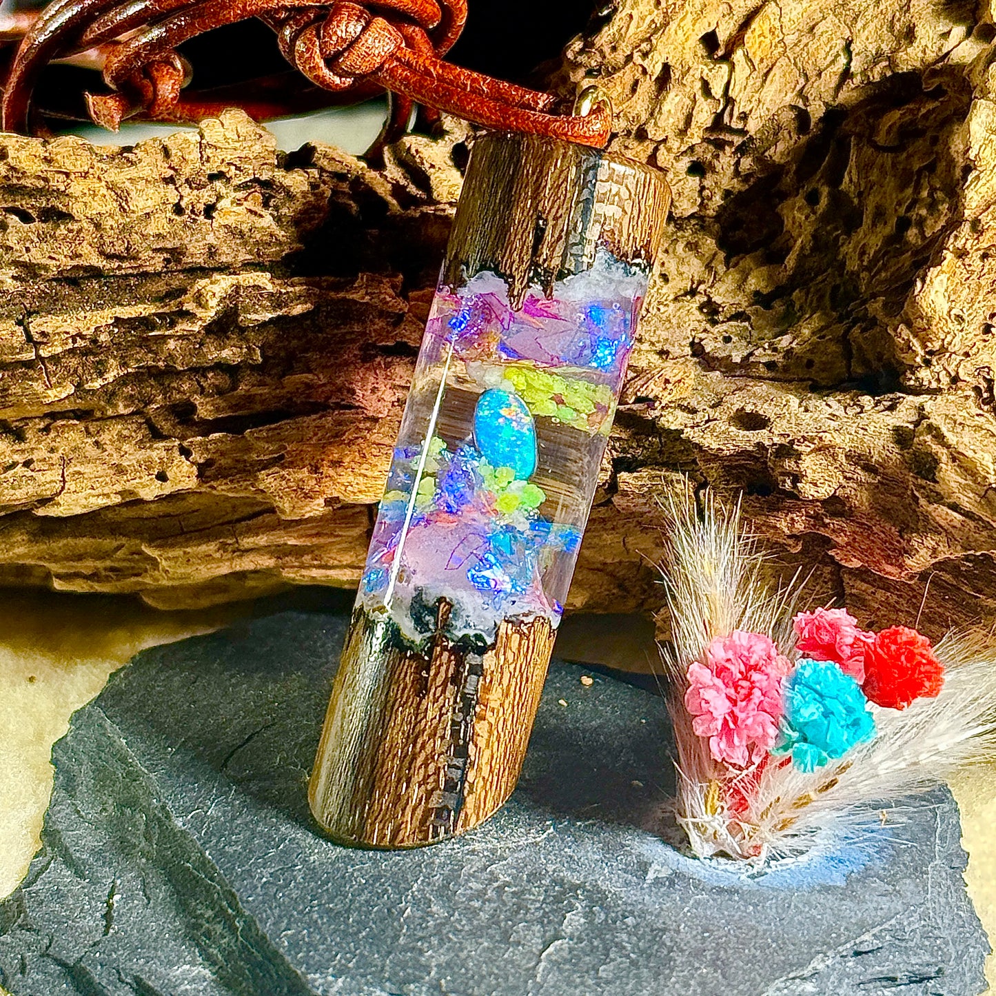 Ziricote und Purple Welo-Opal