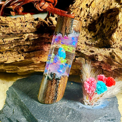 Ziricote und Purple Welo-Opal