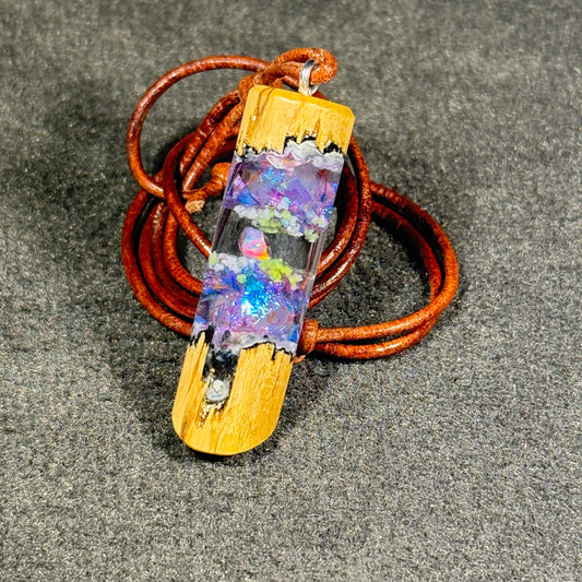 Olivenholz - Geplatzte Meerjungfrau - Opal Olivenholz