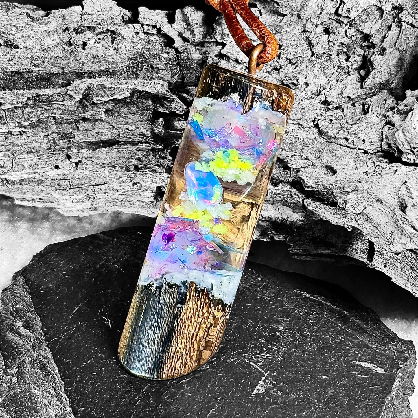 Ziricote und Purple Welo-Opal